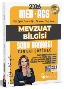 Hoca Kafası Yayınları 2026 MEB AGS Mevzuat Bilgisi Soru Bankası Çözümlü