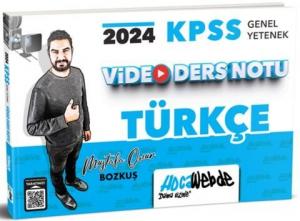 HocaWebde Yayınları 2024 KPSS Genel Yetenek
Türkçe Video Ders Notu