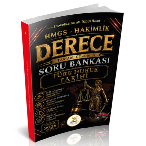 Savaş Yayınları 2026 HUKAL HMGS-Hakimlik Derece Türk Hukuk Tarihi Soru Bankası
