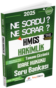 Dizgi Kitap Hukuk Atölyesi 2025 HMGS Hakimlik İdare Hukuku Ne Sordu Ne Sorar Soru Bankası Çözümlü