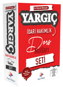 Dizgi Kitap Yayınları 2024 Yargıç İdari Hakimlik Ders Notları Seti