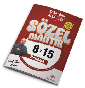 Dizgi Kitap Yayınları KPSS AGS ALES DGS Sözel Mantık Video Çözümlü 8x15 Deneme