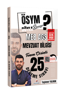 Dizgi Kitap Yayınları 2026 ÖSYM Böyle Sorar MEB AGS Mevzuat Bilgisi Tamamı PDF Çözümlü 25 Deneme Sınavı