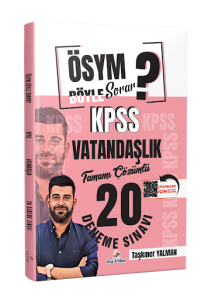 Dizgi Kitap Yayınları 2026 ÖSYM Böyle Sorar KPSS Vatandaşlık Tamamı PDF Çözümlü 20 Deneme Sınavı