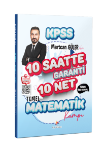 Dizgi Kitap Yayınları 2026 KPSS Mertcan Güler ile Tamamı Video Anlatımlı 10 Saatte Garanti 10 Net Temel Matematik Kampı