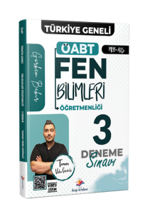 Dizgi Kitap Yayınları MEB-AGS ÖABT Fen Bilimleri Öğretmenliği Tamamı Video Çözümlü Türkiye Geneli 3 Deneme Sınavı