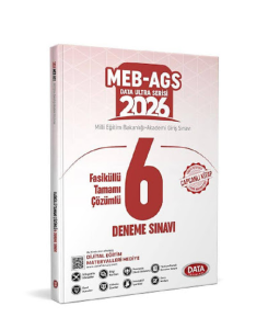 Data Yayınları 2026 MEB AGS Fasiküllü Tamamı Çözümlü 6 Deneme Sınavı