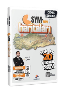 Dizgi Kitap Yayınları 2026 KPSS AGS ÖSYM'nin Haritaları Tüm Harita Çıkmış Sınav Soruları (Video Çözümlü)