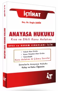 4T Yayınları KPSS A Grubu İçtihat Anayasa Hukuku Kısa ve Etkili Konu Anlatımı