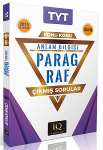 IQ Yayınları TYT Paragraf Anlam Bilgisi Çıkmış Sorular Konu Konu