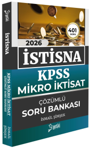 Yetki Yayınları 2026 İstisna KPSS A Grubu Mikro İktisat Çözümlü Soru Bankası