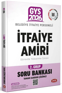 Data Yayınları 2026 Belediye İtfaiye Personeli İtfaiye Amiri 2. Grup GYS Soru Bankası (Tamamı Karekod Çözümlü)