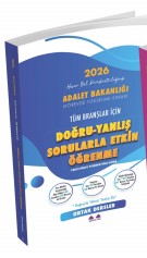 Rakipsiz Uzem 2026 GYS Adalet Bakanlığı Görevde Yükselme Tüm Branşlar İçin Doğru-Yanlış Sorularla Etkin Öğrenme