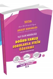 Rakipsiz Uzem 2026 GYS Adalet Bakanlığı Görevde Yükselme Yazı İşleri Müdürlüğü Doğru-Yanlış Sorularla Etkin Öğrenme