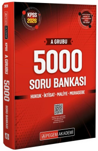 ​Pegem Yayınları 2026 KPSS A Grubu 5000 Soru Bankası