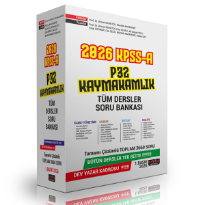 Savaş Yayınları 2026 KPSS A P32 Kaymakamlık Tüm Dersler Soru Bankası