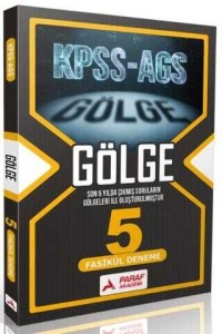 Paraf Akademi KPSS MEB-AGS Tüm Dersler Gölge 5 Deneme Fasikül