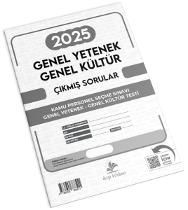 Dizgi Kitap Yayınları KPSS Lisans Genel Yetenek Genel Kültür 2025 Sınavı Tek Fasikül Tamamı Video Çözümlü Orijinal Çıkmış Sorular