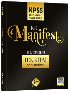 KR Akademi 2026 KPSS Genel Yetenek Genel Kültür Manifest Tüm Dersler Tek Kitap Soru Bankası