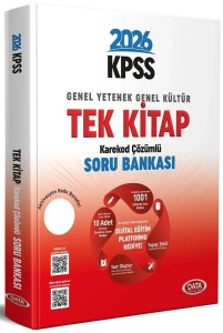 Data Yayınları 2026 KPSS Genel Yetenek Genel Kültür Tek Kitap Soru Bankası