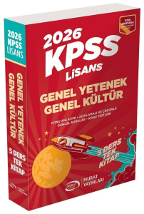 Murat Yayınları 2026 KPSS Lisans Genel Yetenek Genel Kültür Konu Anlatımlı Tek Kitap