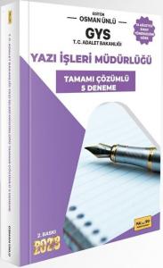 Makro Kitap 2023 Adalet Bakanlığı Gys Yazı İşleri Müdürlüğü Sınavına Hazırlık Tamamı Çözümlü 5 Deneme