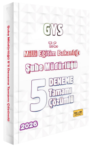 Makro Kitap 2026 GYS MEB Milli Eğitim Bakanlığı Şube Müdürlüğü 5 Deneme Çözümlü
