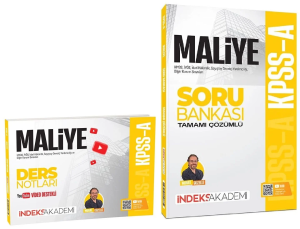İndeks Akademi 2026 KPSS A Grubu Maliye Video Ders Notları ve Soru Bankası 2'li Set