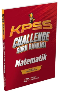 Murat Yayınları KPSS Matematik CHALLENGE Soru Bankası Çözümlü