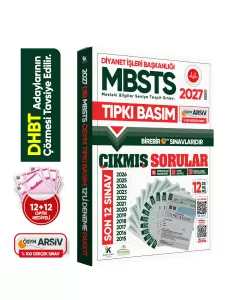 Karakutu Yayınları 2026 DİB-MBSTS ÖSYM Çıkmış Soru Tıpkı Basım 12'li Kitapçık Türkiye Geneli Deneme Paketi