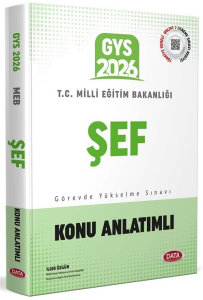 Data Yayınları 2026 Milli Eğitim Bakanlığı Şef GYS Konu Anlatımlı