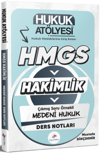 Dizgi Kitap Yayınları 2026 Hukuk Atölyesi Hakimlik HMGS Çıkmış Soru Örnekli Medeni Hukuk Ders Notları