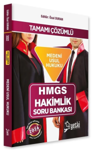 Yetki Yayınları 2026 HMGS Hakimlik Medeni Usul Hukuku Soru Bankası