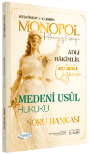 Monopol Yayınları 2026 Adli Hakimlik Medeni Usul Hukuku Soru Bankası Çözümlü
