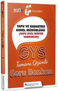 Memur Sınav 2023 Tapu ve Kadastro Tapu Sicil Müdür Yardımcısı GYS Soru Bankası