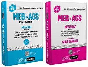 Pegem Yayınları 2026 MEB-AGS Mevzuat Konu Anlatımlı ve Soru Bankası 2'li Set