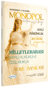 Monopol Yayınları 2026 Adli Hakimlik Milletlerarası Kamu Hukuku ve Özel Hukuk Soru Bankası Çözümlü