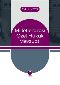 Milletlerarası Özel Hukuk Mevzuatı (2024)