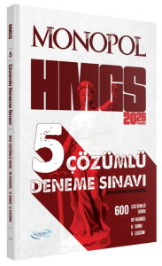 Monopol Yayınları 2026 HMGS Tamamı Çözümlü 5 Deneme Sınavı