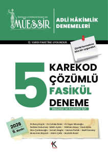 MÜESSİR 2026 Adli Hakimlik Fasikül 5 Deneme Karekod Çözümlü