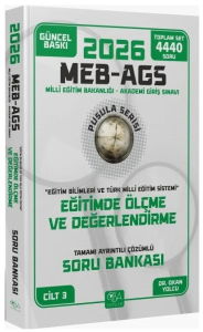 CBA Yayınları 2026 MEB-AGS Eğitim Bilimleri Eğitimde Ölçme ve Değerlendirme Soru Bankası Çözümlü Pusula Serisi