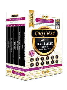 Yetki Yayınları 2026 Adli Hakimlik Orijinal Çıkmış Soru Bankası Seti