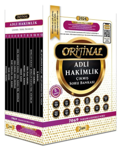 Yetki Yayınları 2026 Adli Hakimlik Orijinal Çıkmış Soru Bankası Seti