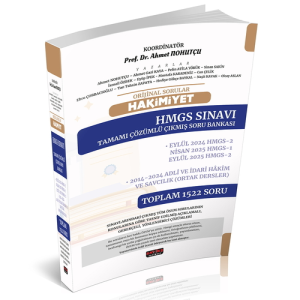 Savaş Yayınları 2026 Orijinal Sorular HAKİMİYET HMGS Sınavı Çıkmış Soru Bankası