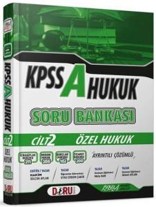Doru Yayınları KPSS A Grubu Özel Hukuk Soru Bankası Çözümlü