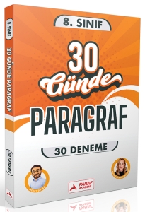 Paraf Akademi 8. Sınıf 30 Günde Paragraf 30 Deneme