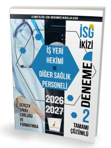 İş Yeri Hekimi ve Diğer Sağlık Personeli 2 Özgün Deneme Sınavı