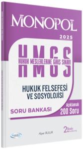 Monopol Yayınları 2025 HMGS Hukuk Felsefesi ve Sosyolojisi Soru Bankası