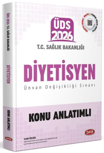 Data Yayınları 2026 T.C. Sağlık Bakanlığı ÜDS Diyetisyen Konu Anlatımlı