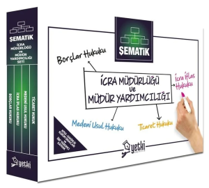 Yetki Yayınları 2026 Şematik İcra Müdürlüğü ve Yardımcılığı Seti